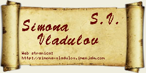 Simona Vladulov vizit kartica